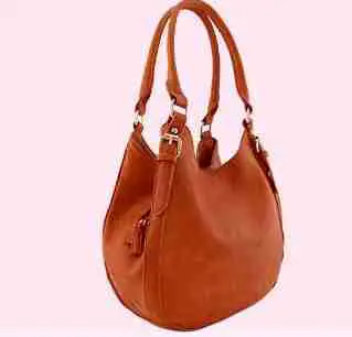 Hobo leather satchel bag for women