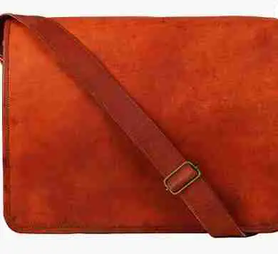 Rustic vintage crossbody messenger bag for men