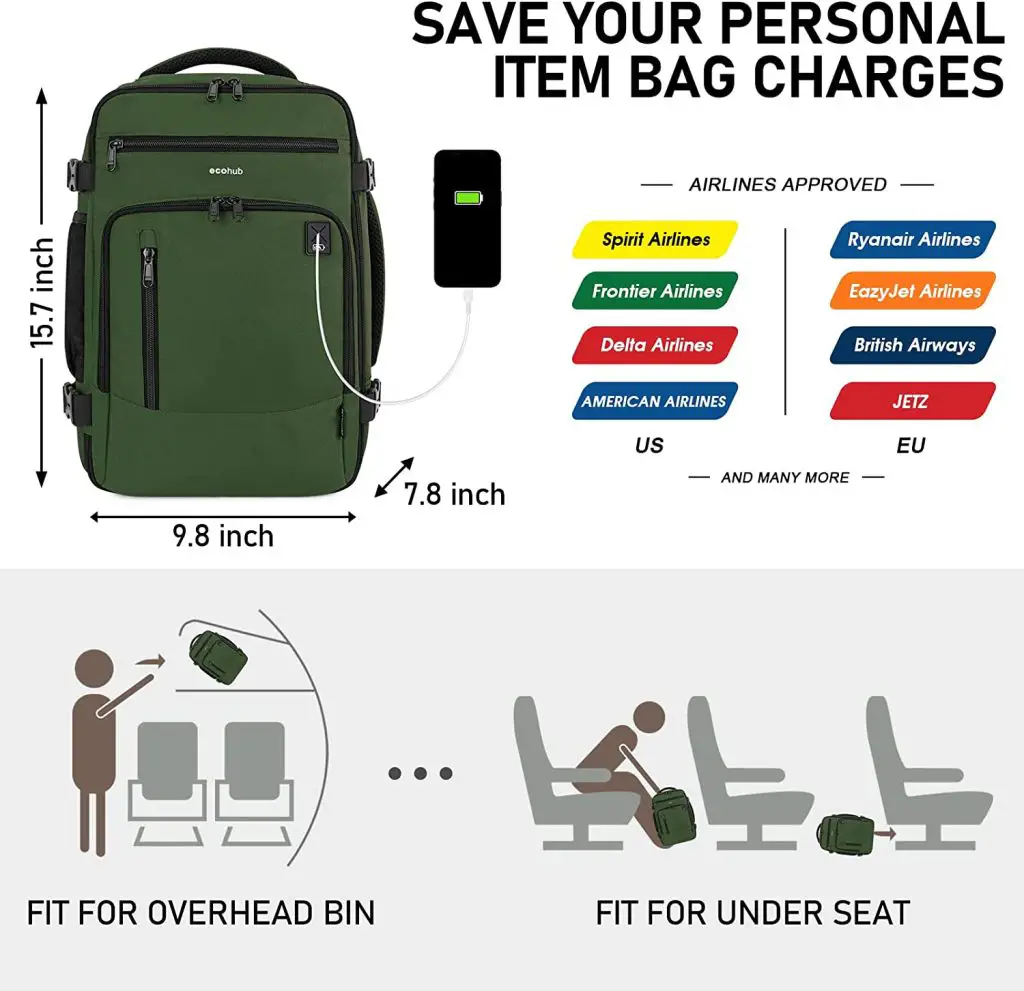 Airline approved personal item Bag