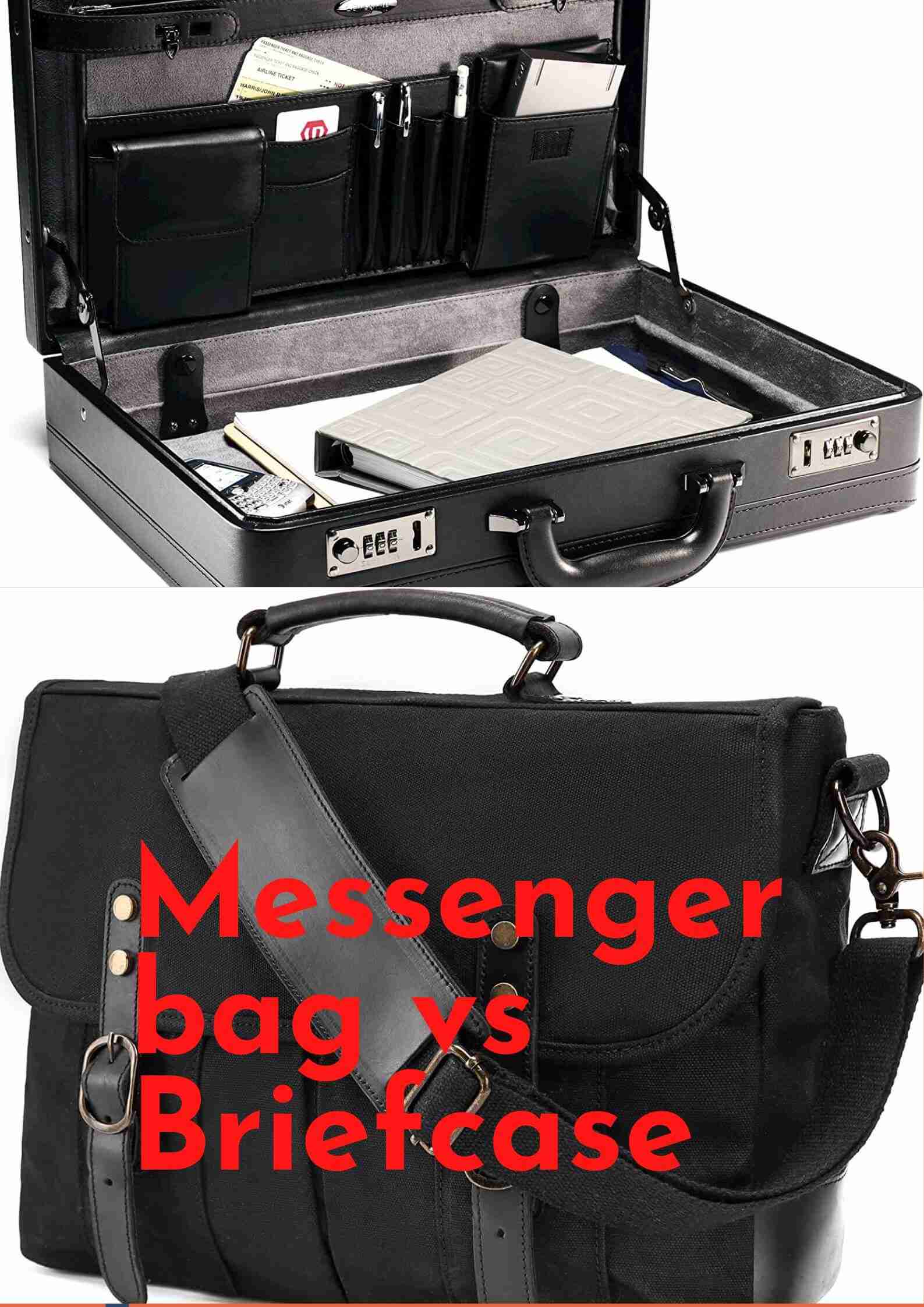 Messenger Bag vs Briefcase 4 Major Differences