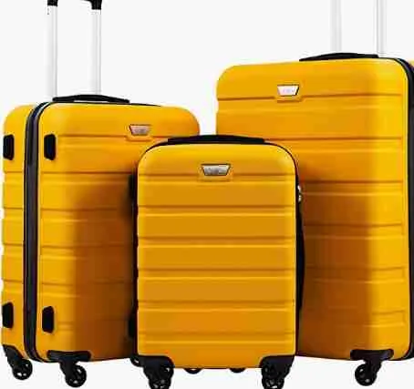 coolife 3 Piece suitcase luggage for traveling