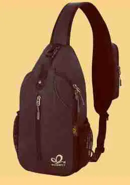 crossbody sling backpack for biking and hiking
