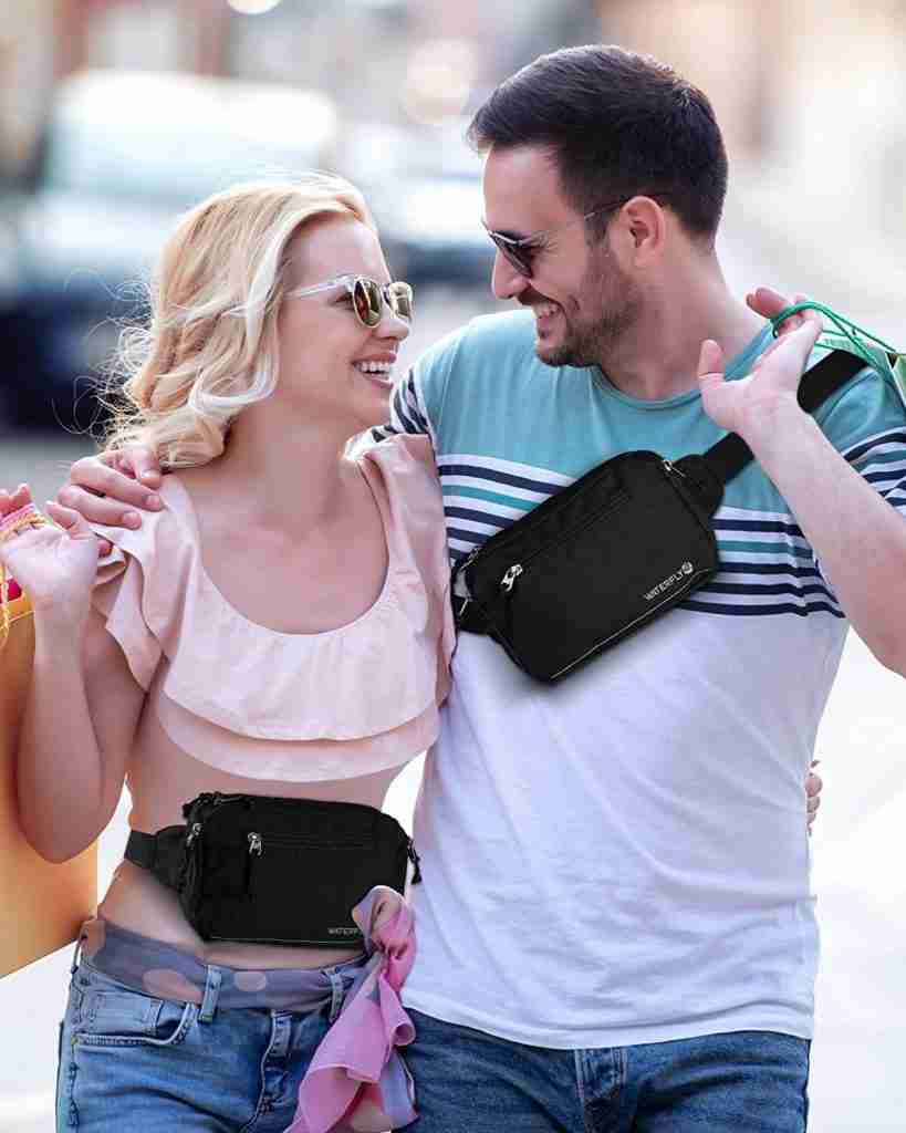 fanny pack shoulder crossbody bag for men, women, hiking, jogging and running