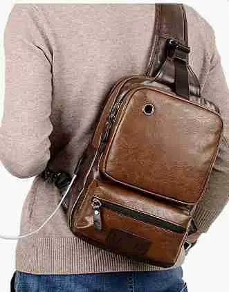 small popular sling crossbody shoulder backpack bag for men and women
