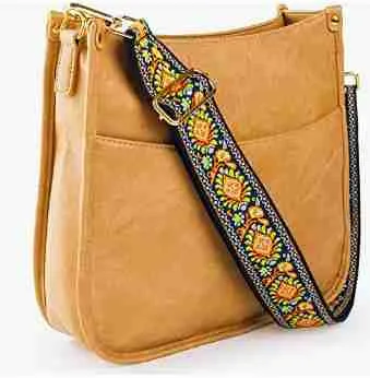 WHY SHOULDER BAGS ARE PROVIDED WITH BROAD STRAPS 3 vegan leather crossbody shoulder bag with broad straps