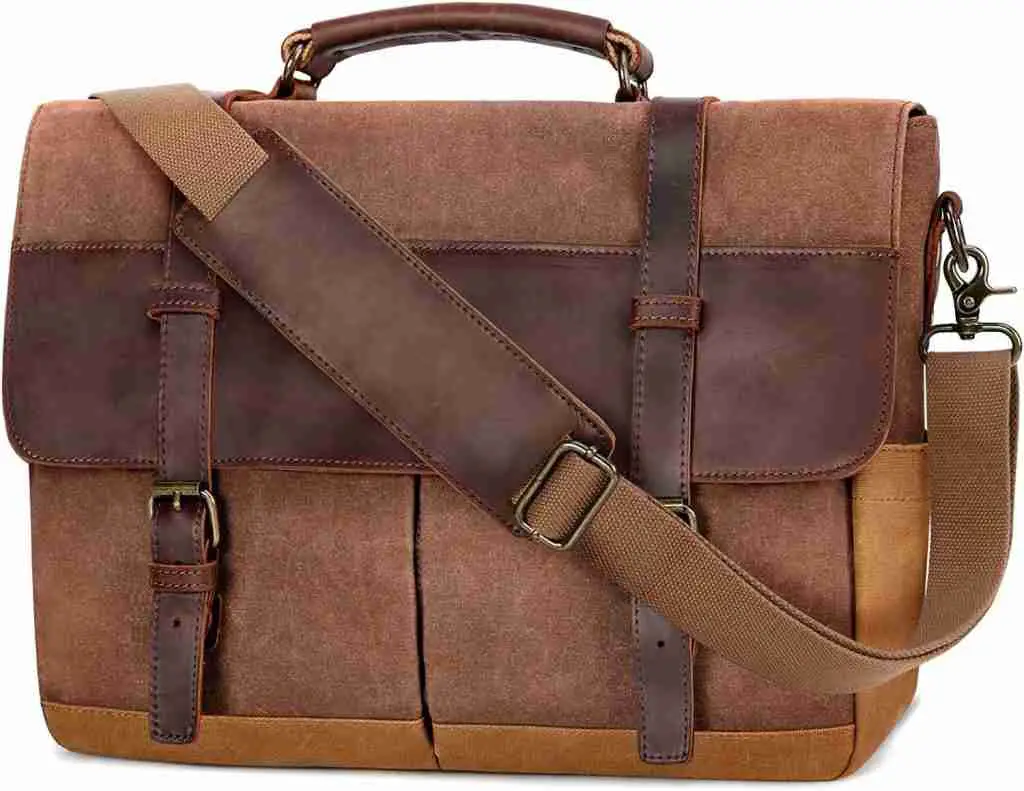 vintage leather messenger bag for men