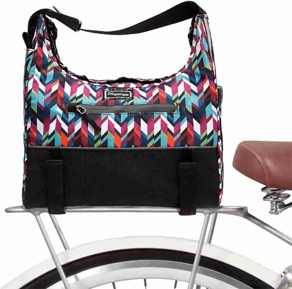 Waterproof rear rack messenger pannier bag for bicycle