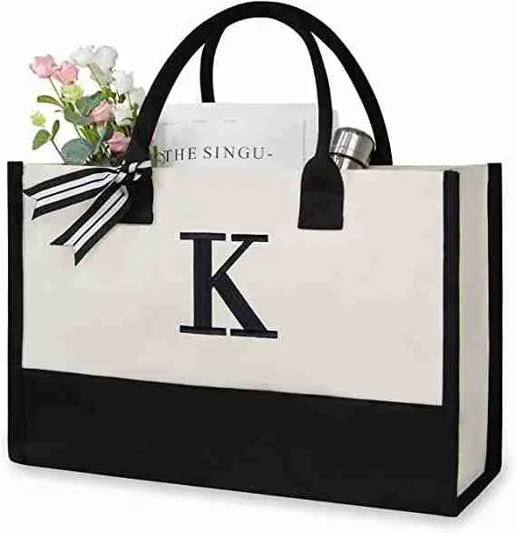 Personalized tote gift bag for women