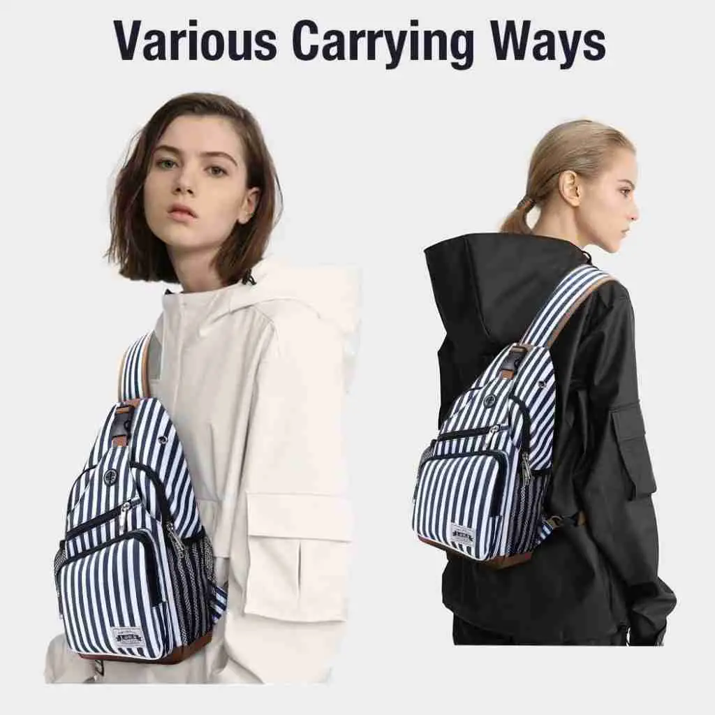 how to carry a sling backpack