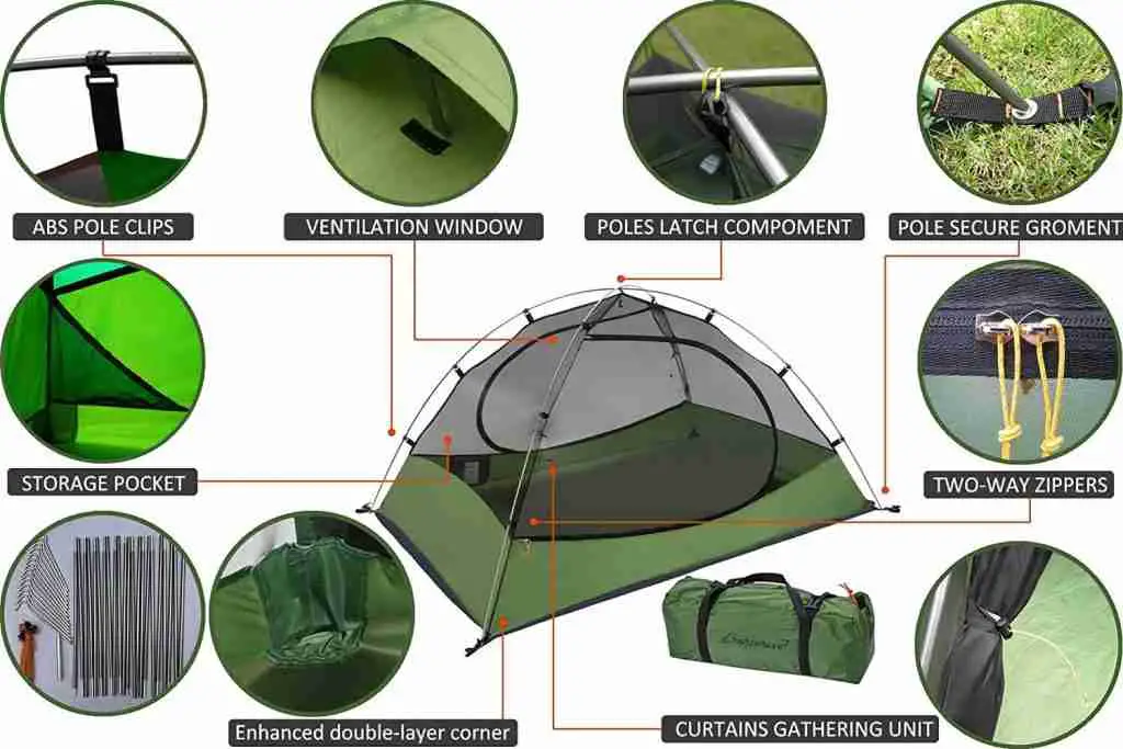 how to pack a tent in a backpack