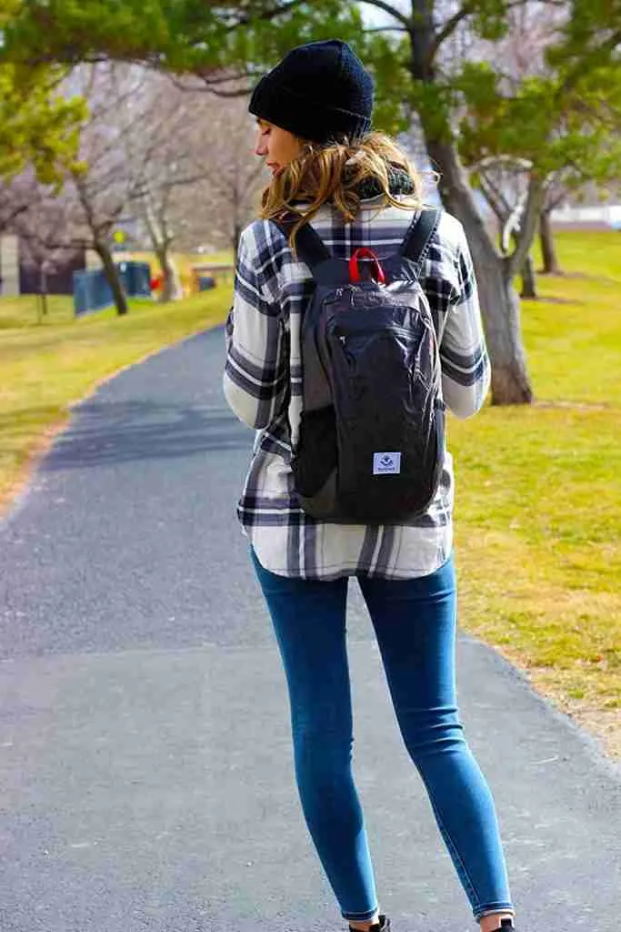 Carrying backpack on one cheap shoulder