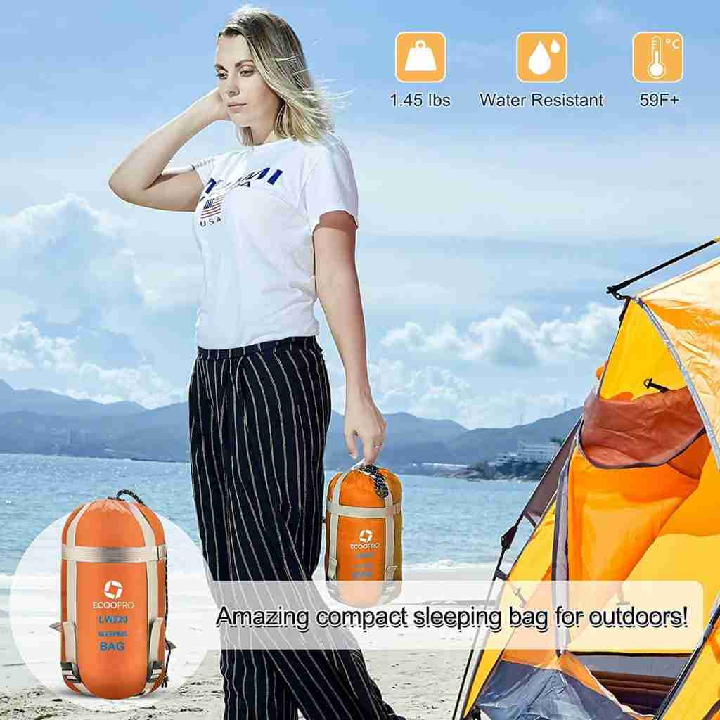 sleeping bag used for outdoor camping