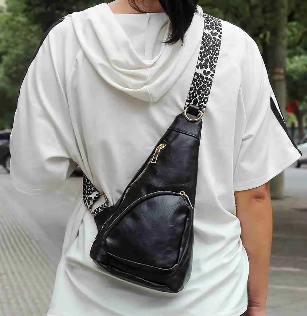 Wearing sling bag online in front