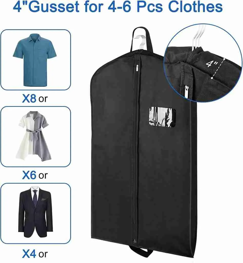 Breathable garment bags