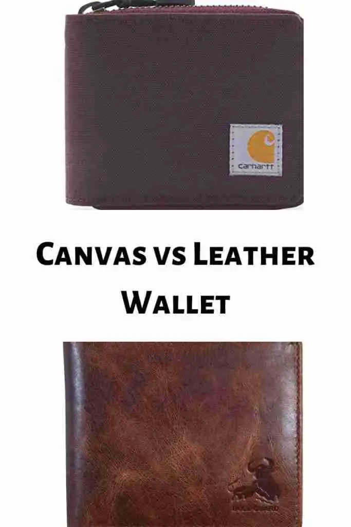 canvas vs leather wallet