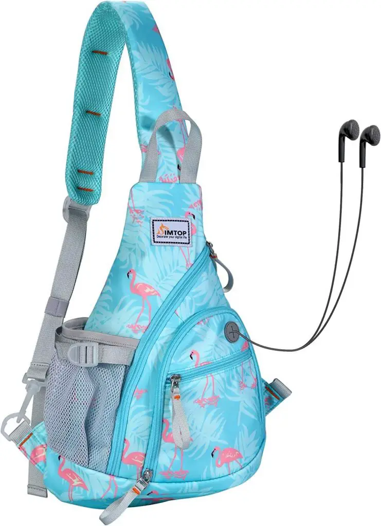 Sling backpack Crossbody bag that goes over your Shoulder