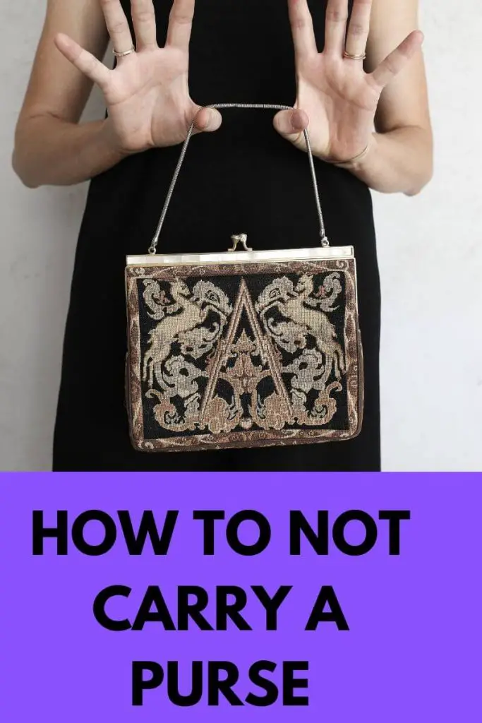 how to not carry a purse