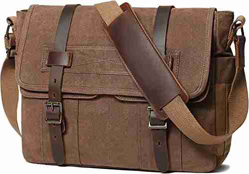 men canvas messenger Laptop bag