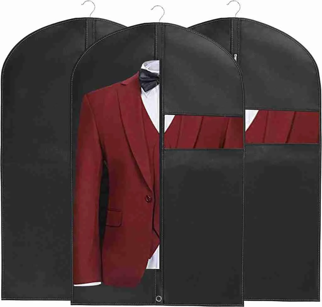 should you keep suits in garment bags