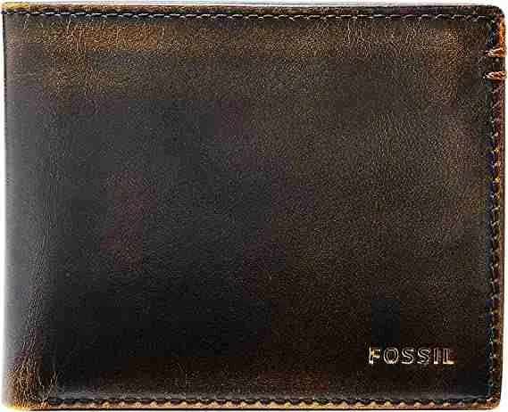HOW MUCH MONEY TO PUT IN A WALLET GIFT 6 Flip leather wallet for men