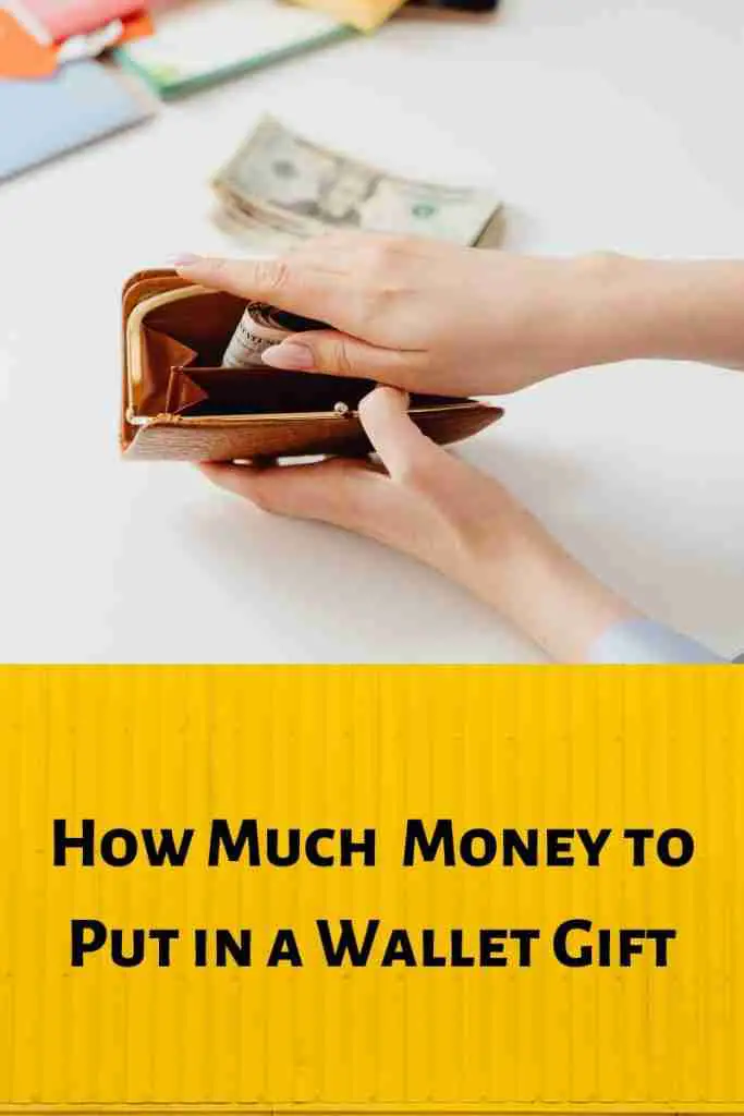how much money to put in a wallet gift