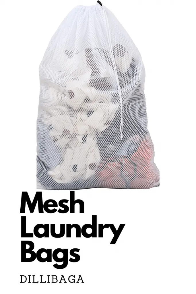 mesh laundry bags with drawstrings