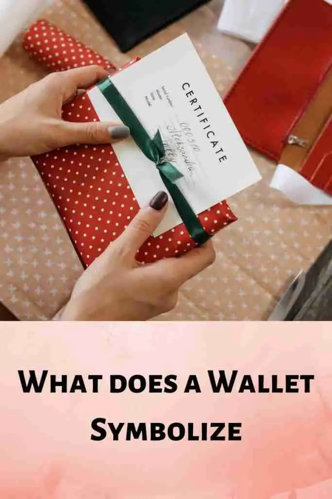 what does a wallet as a gift symbolize