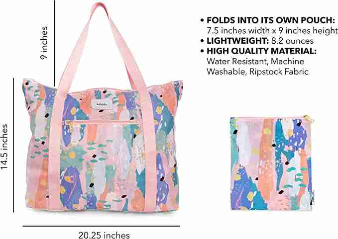 Foldable tote bag