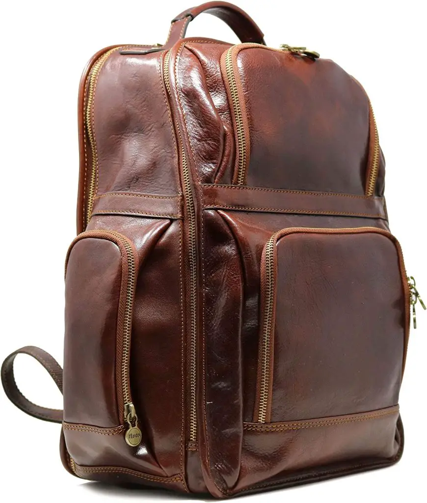 Luxury leather backpack