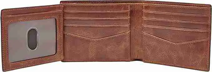 RFID Blocking leather wallet for men
