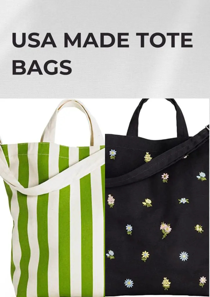 USA made tote bags