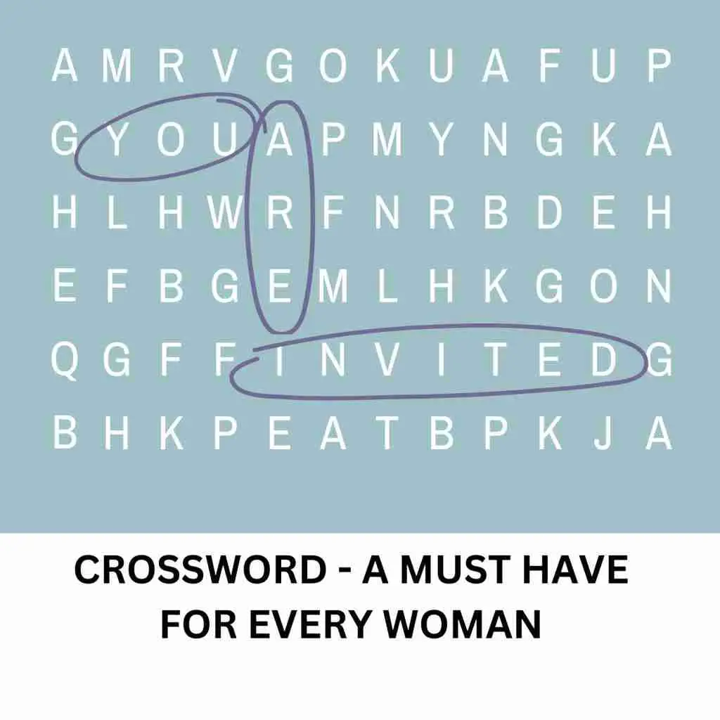 a must have for every woman crossword