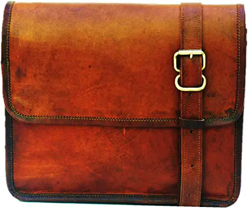 affordable handmade vintage leather messenger crossbody bag