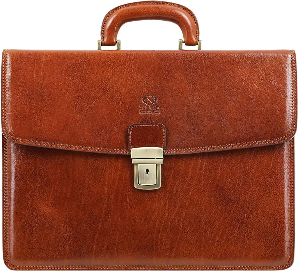 Best handmade leather shoulder briefcase bag