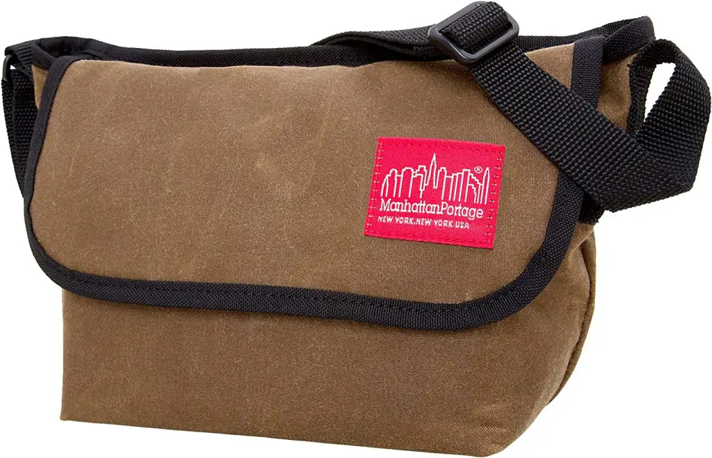 Manhattan Portage waxed canvas messenger bag made in USA