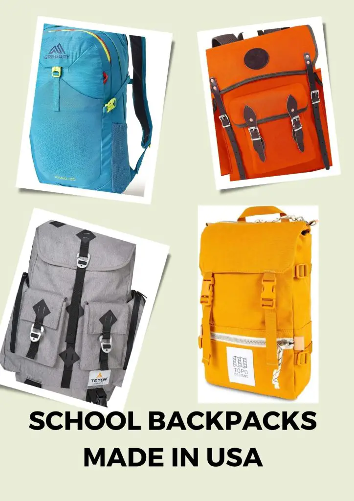 School Backpacks made in USA