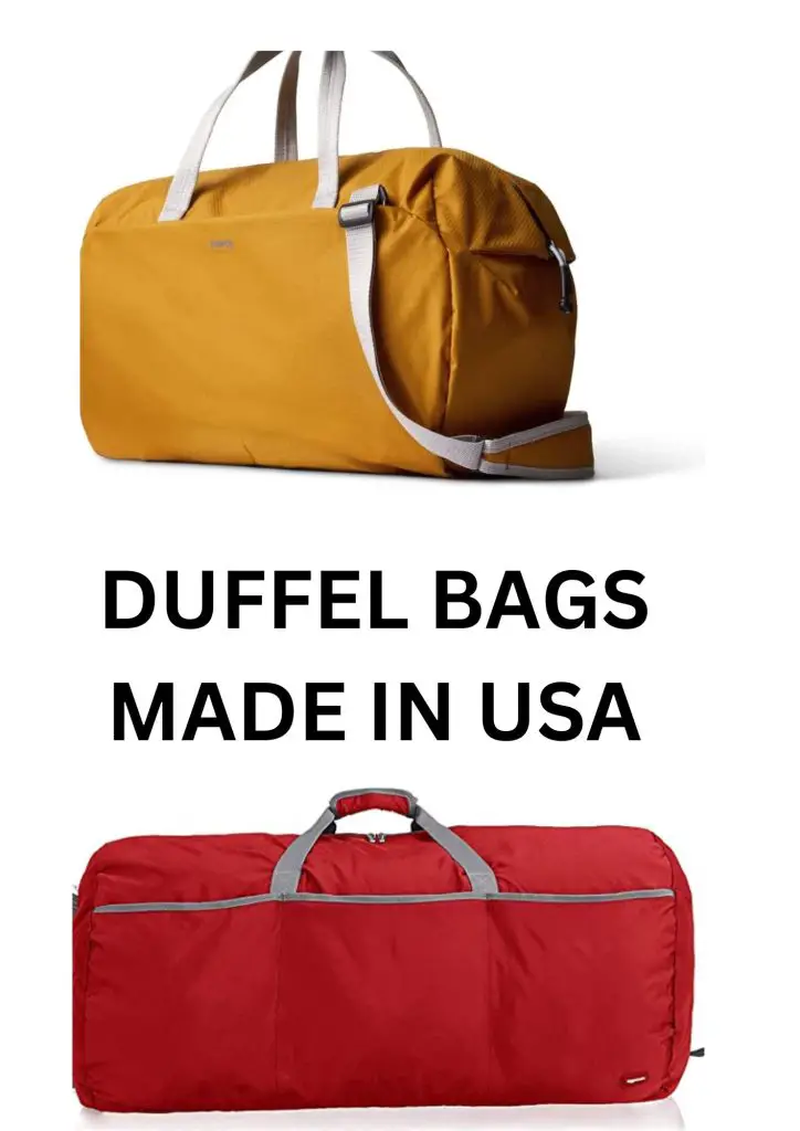 Duffel bags made in USA