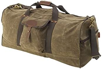 Waxed canvas Duffel Travel bag made in USA