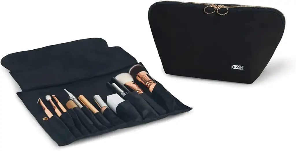 washable travel makeup and cosmetic bag